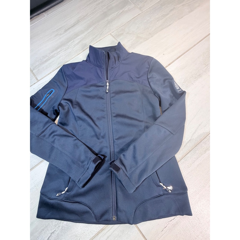 Sunice Womens Navy Blue Softshell Fleece Lined Full Zip Jacket CCNB Logo S62505